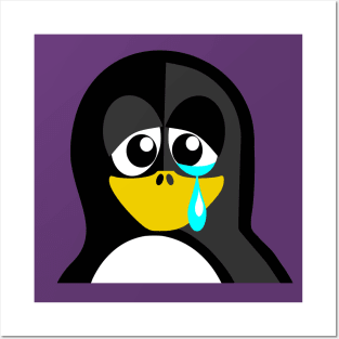 Crying Penguin Posters and Art